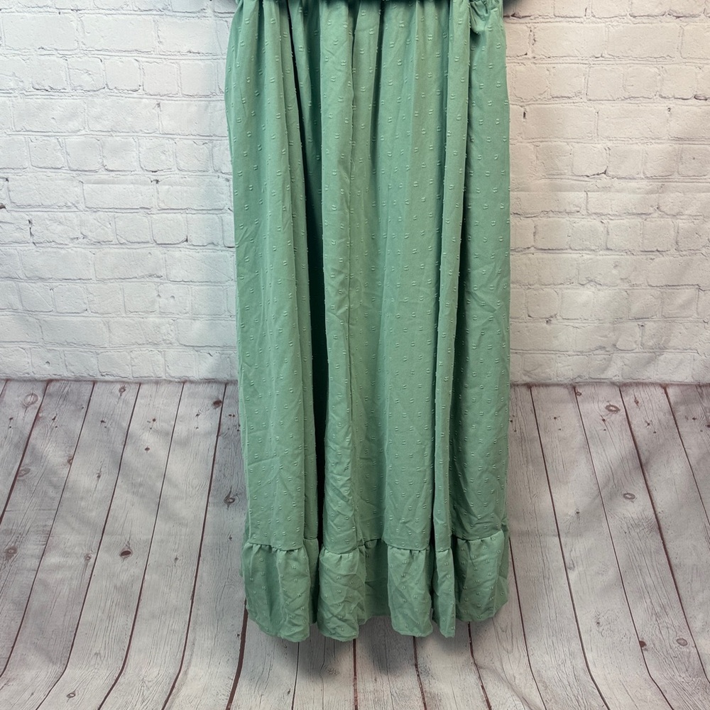BloomChic Green Midi Dress with Lace Accents Plus Size 5X - Picture 8 of 8